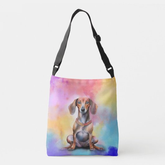 Sac Ajustable Aquarelle Dachshund (Dos)