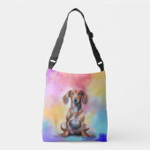 Sac Ajustable Aquarelle Dachshund (Devant)