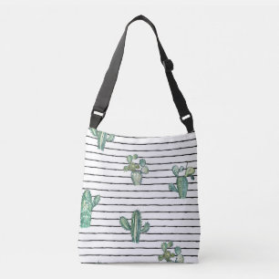 Sac Ajustable Aquarelle de Cactus : Dessin de stylo Vintage.