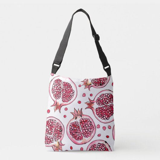 Sac Ajustable Aquarelle de grenade et motif d'encre (Devant)