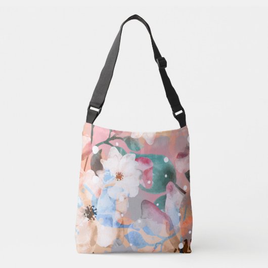 Sac Ajustable Aquarelle Fleurs Abstraites 1 (Devant)