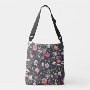 Sac Ajustable Aquarelle Florale : Motif d'été doux.