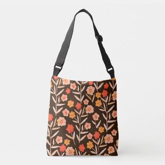 Sac Ajustable Aquarelle Florale : Texture tirée à la main (Devant)
