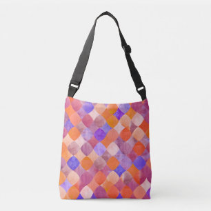 Sac Ajustable Aquarelle géométrique, écailles de poissons arabes