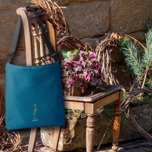 Sac Ajustable Aquarelle lettre monochrome I infirmière bleu fonc