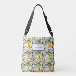 Sac Ajustable Aquarelle méditerranéenne en fleur de citron itali