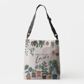 Sac Ajustable Aquarelle moderne Crazy Plante Lady Houseplant (Dos)