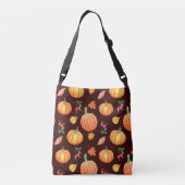 Sac Ajustable Aquarelle Motif Floral Citrouille d'automne (Dos)