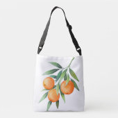 Sac Ajustable Aquarelle Orange Fruits : Branches Isolées. (Dos)