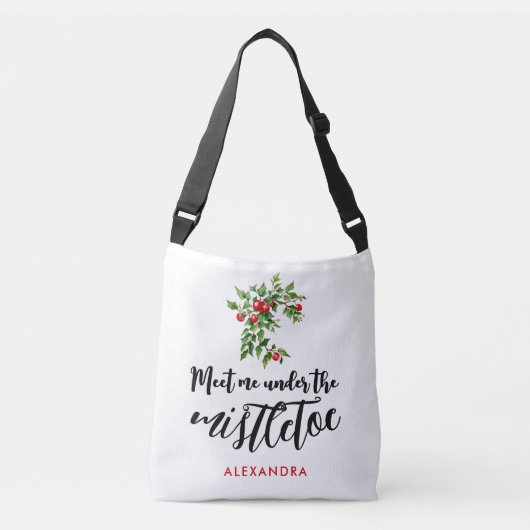 Sac Ajustable Aquarelle Stylidh Christmas Red Mistletoe (Devant)