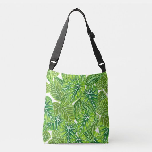 Sac Ajustable Aquarelle tropicale feuille design motif (Devant)
