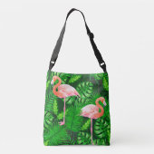 Sac Ajustable Aquarelle tropicale Flamant rose (Dos)