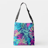 Sac Ajustable Aquarelle tropicale Néon Feuille | (Dos)