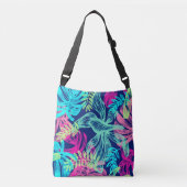 Sac Ajustable Aquarelle tropicale Néon Feuille | (Devant)