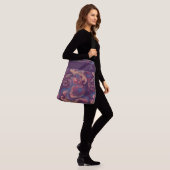 Sac Ajustable Aquarelle violette et colorée (Sur le modèle)