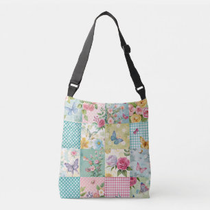 Sac Ajustable Aquarelle vive Ressort floral Patchwork Seamles