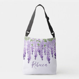 Sac Ajustable Aquarelle Wisteria Nom personnalisé