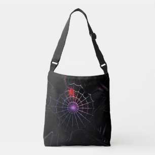 Sac Ajustable Araignée Rouge Dans Une Toile Qui Brille