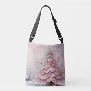 Sac Ajustable Arbre de Noël impressionniste Whimsical rose