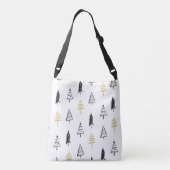 Sac Ajustable Arbre de Noël moderne Motif d'or noir (Dos)