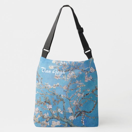 Sac Ajustable Arbre en fleurs d'amande Bleu Vincent van Gogh Art (Devant)