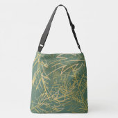 Sac Ajustable Arrière - plan Abstrait Gold Leaf Green (Dos)