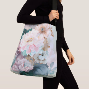 Sac Ajustable Arrière - plan floral Pastel Watercolor
