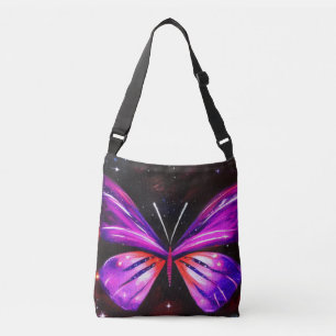 Sac Ajustable Arrière - plan noir papillon céleste