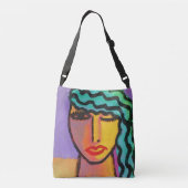 Sac Ajustable Art abstrait cheveux verts (Dos)