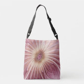 Sac Ajustable Art Abstrait Fractal Fleur & Tons de Bourgogne (Dos)