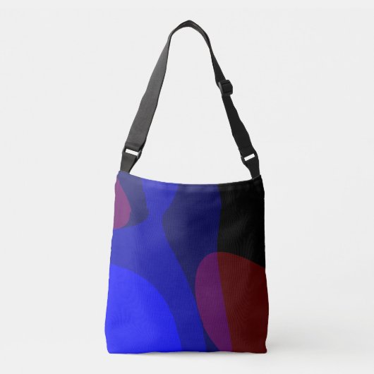 Sac Ajustable Art Abstrait Rouge Et Bleu 601 (Devant)
