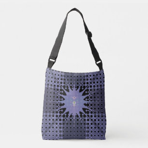 Sac Ajustable Art Abstrait Violet Espace Fractal