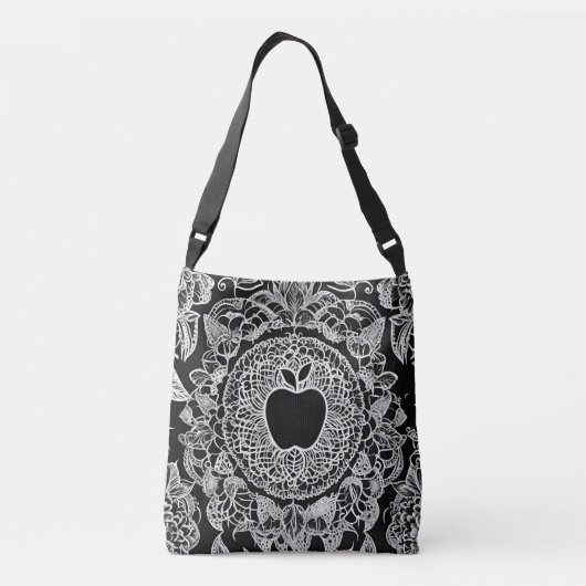 Sac Ajustable art d'Apple Noir par IA (Dos)
