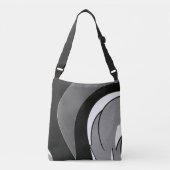 Sac Ajustable Art de forme noir et blanc (Devant)