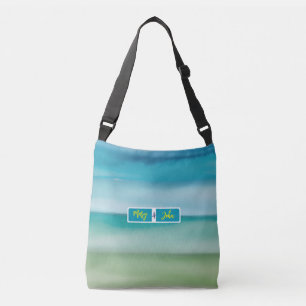 Sac Ajustable Art de l'horizon océanique à l'aquarelle abstraite