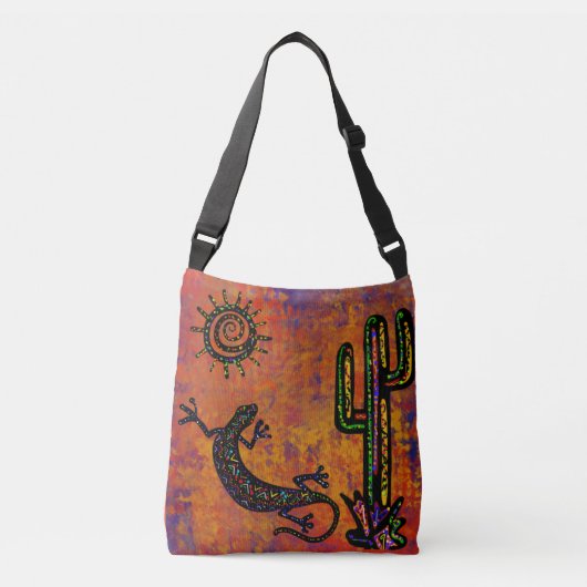 SAC AJUSTABLE ART DU LÉZARD SUD-OUEST (Devant)