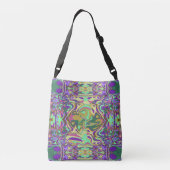 Sac Ajustable Art Liquide Abstrait moderne Brown et vert (Dos)