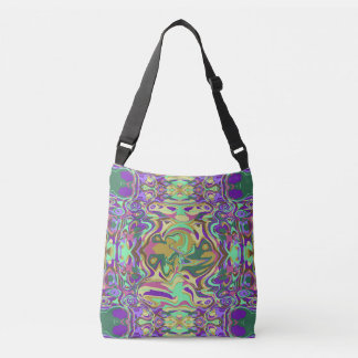 Sac Ajustable Art Liquide Abstrait moderne Brown et vert