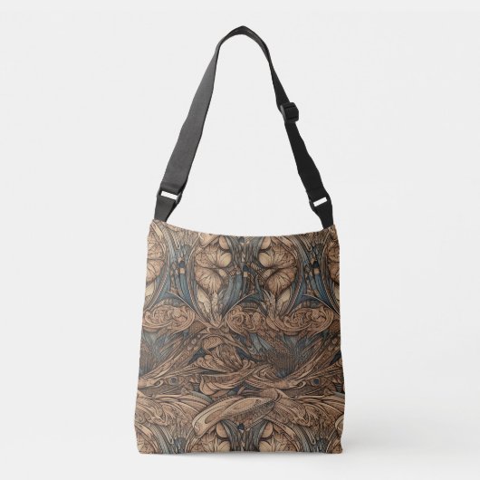 Sac Ajustable Art Nouveau Floral élégant (Devant)