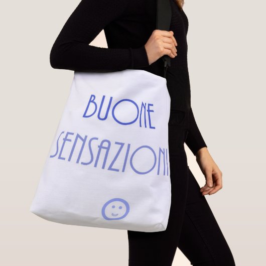 Sac Ajustable art texte buone sensazioni (De près)