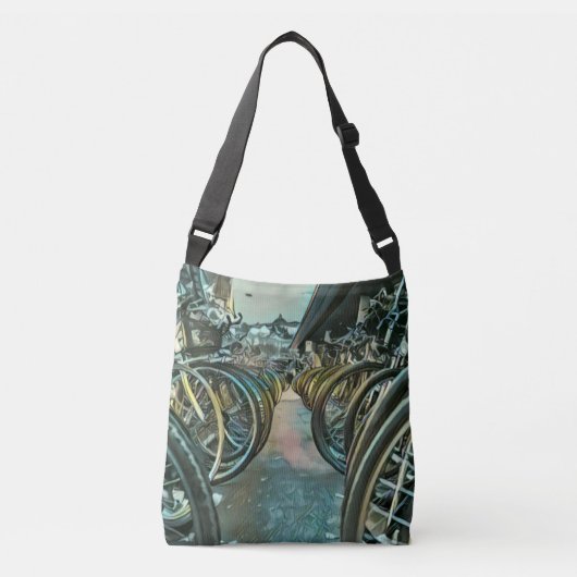 Sac Ajustable artwork cyclable vintage (Devant)