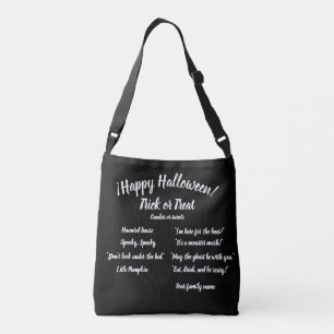 Sac Ajustable astuce ou traitement, nom, halloween, Pumpki perso