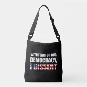 Sac Ajustable Avec La Peur De Notre Démocratie, Je Divise