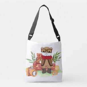 Sac Ajustable Aventure de dessin animé d'ours mignon de voyage v