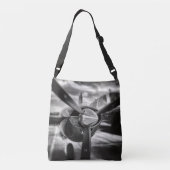 Sac Ajustable Avion propulseur noir et blanc (Dos)