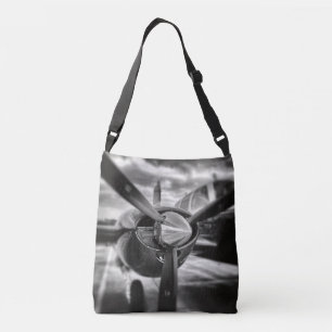Sac Ajustable Avion propulseur noir et blanc