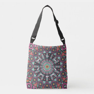 Sac Ajustable Aztec géométrique : Motif circulaire coloré