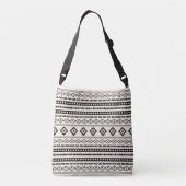 Sac Ajustable Aztec noir sur crème Motifs mélangés Motif (Dos)