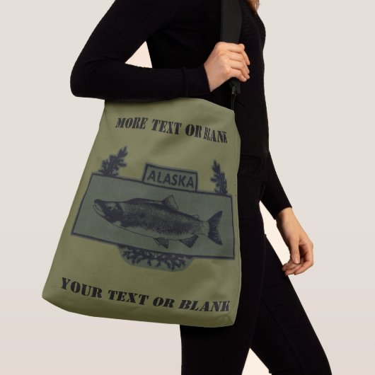 Sac Ajustable Badge de pêcheur de combat de l'Alaska (De près)