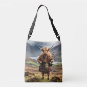 Sac Ajustable Bagpiper de vache écossaise Highland (Dos)